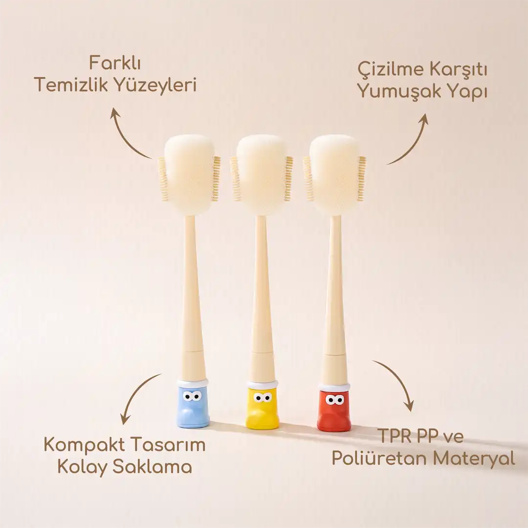 Çok Amaçlı Bardak Temizleme Fırçası