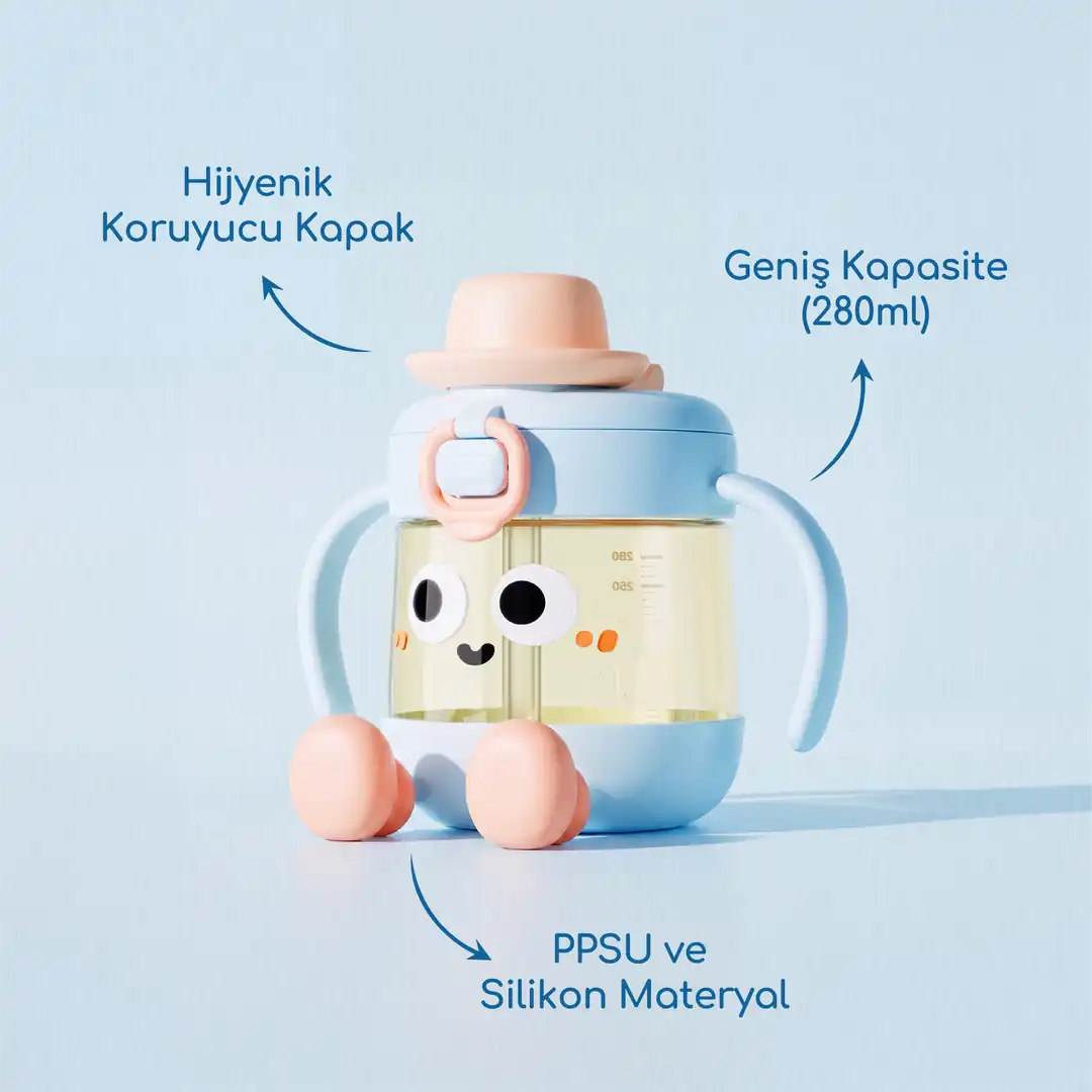 Pipet Koruma Kapaklı Bebek Kupası