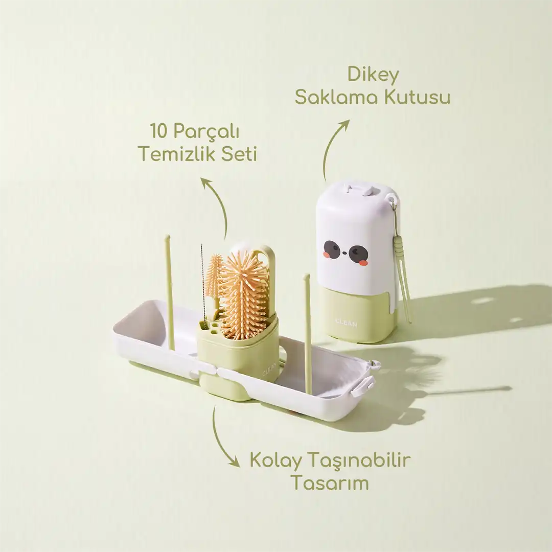 Mini Taşınabilir Biberon Temizleme Seti
