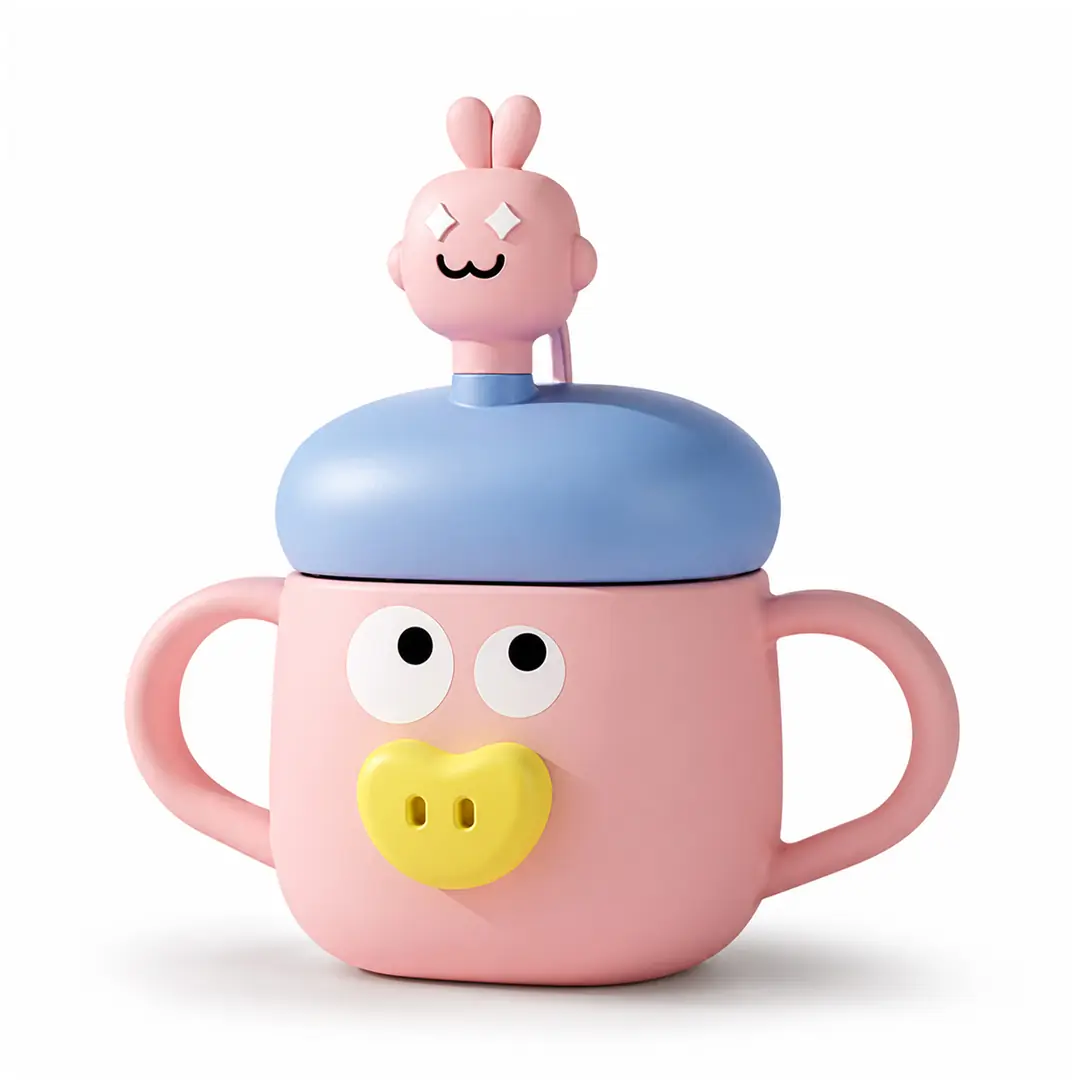Ürün görseli: Cam Çocuk Kupası - Pembe